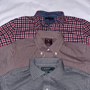 Pack of 3 Button Up Shirts *Like New*